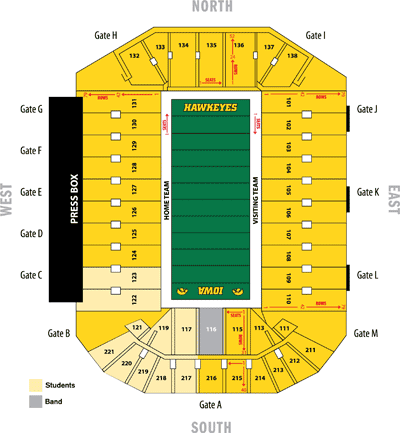 Kinnick Stadium Handicap Seating Chart