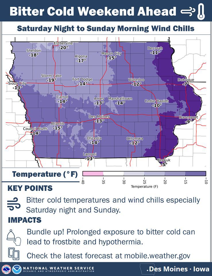 Another round of snow forecast for NE Iowa this weekend Local News