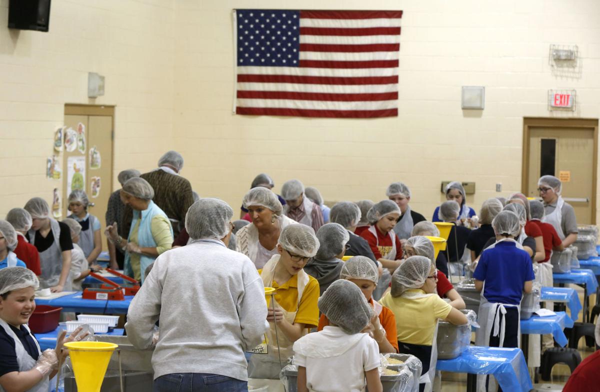 Blessed Sacrament Lenten Food Packing Event Helps Northeast Iowa