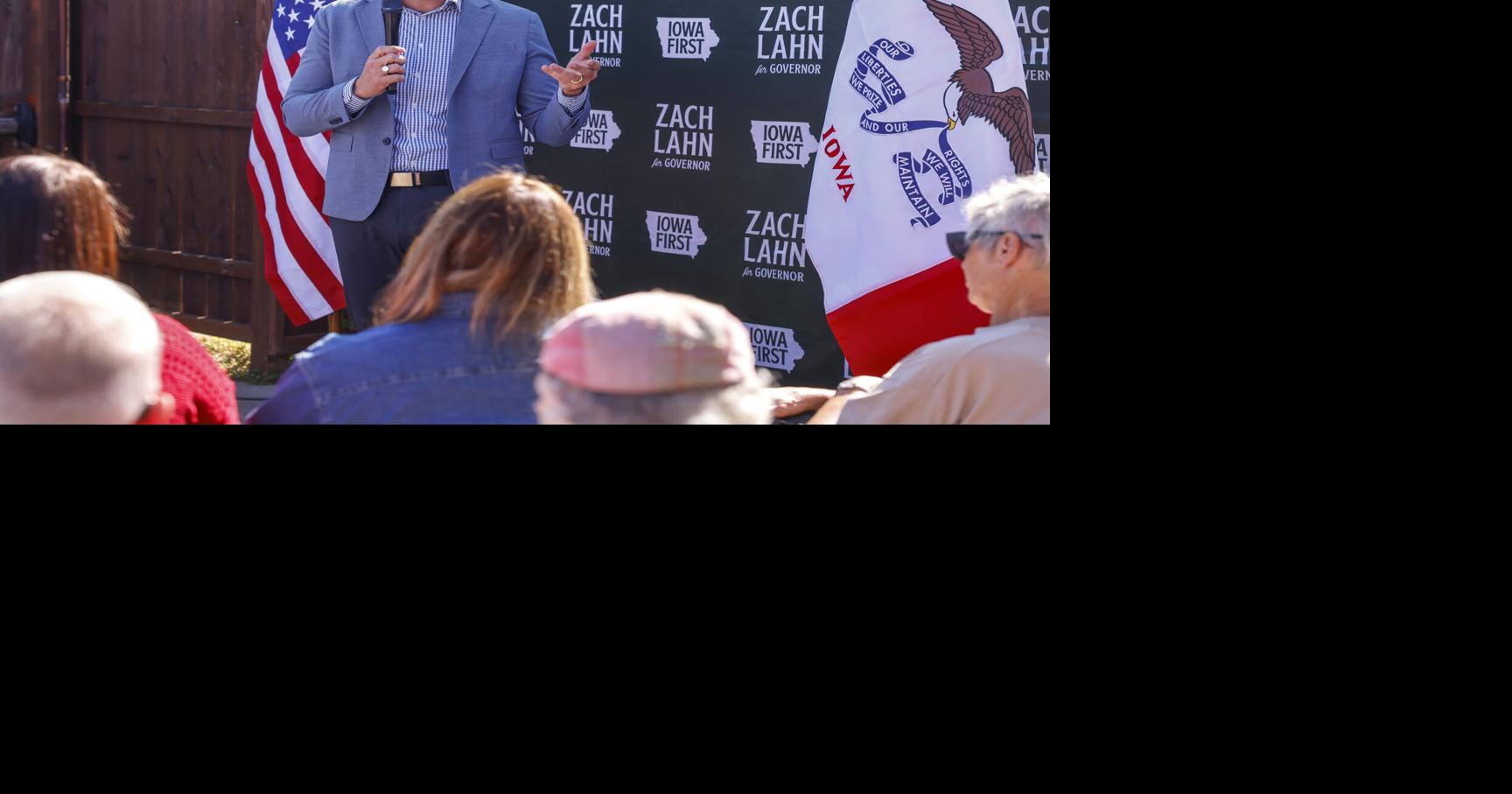 See photos of Zach Lahn campaigning in Cedar Falls with Sen. Chuck Grassley