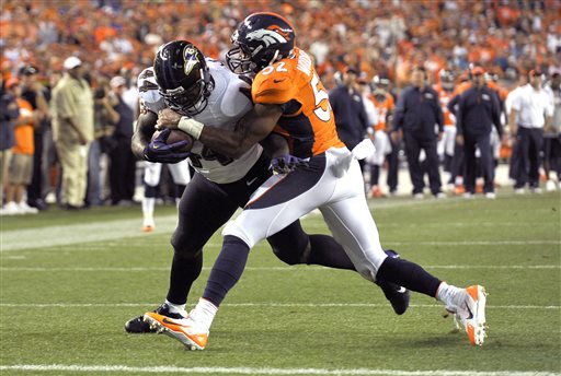 Ravens-Broncos game starts after lightning delay - The San Diego  Union-Tribune