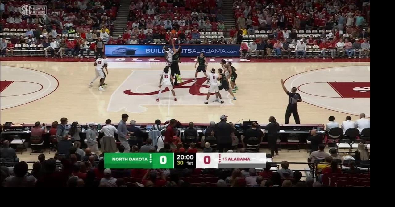 Watch Alabama basketball take down North Dakota in first game of the season