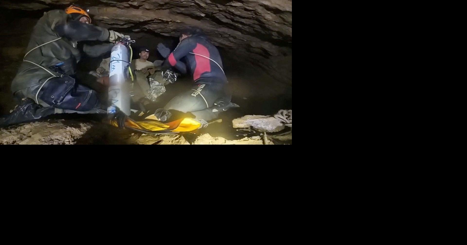 Laos cave rescue ends unexpectedly after villagers free themselves