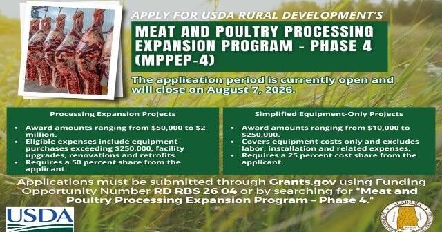 Alabama agriculture officials urge meat processors to apply for USDA beef processing expansion grants