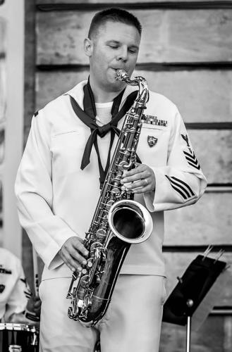 Jacob Rivers Navy The Great Lakes Navy Band performs at Riverside Park | Local News ...