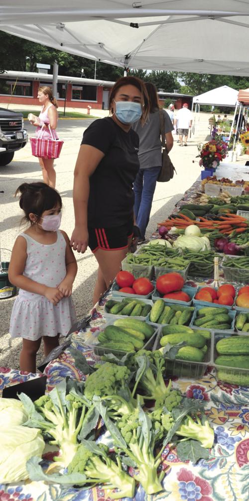 Market full of produce
