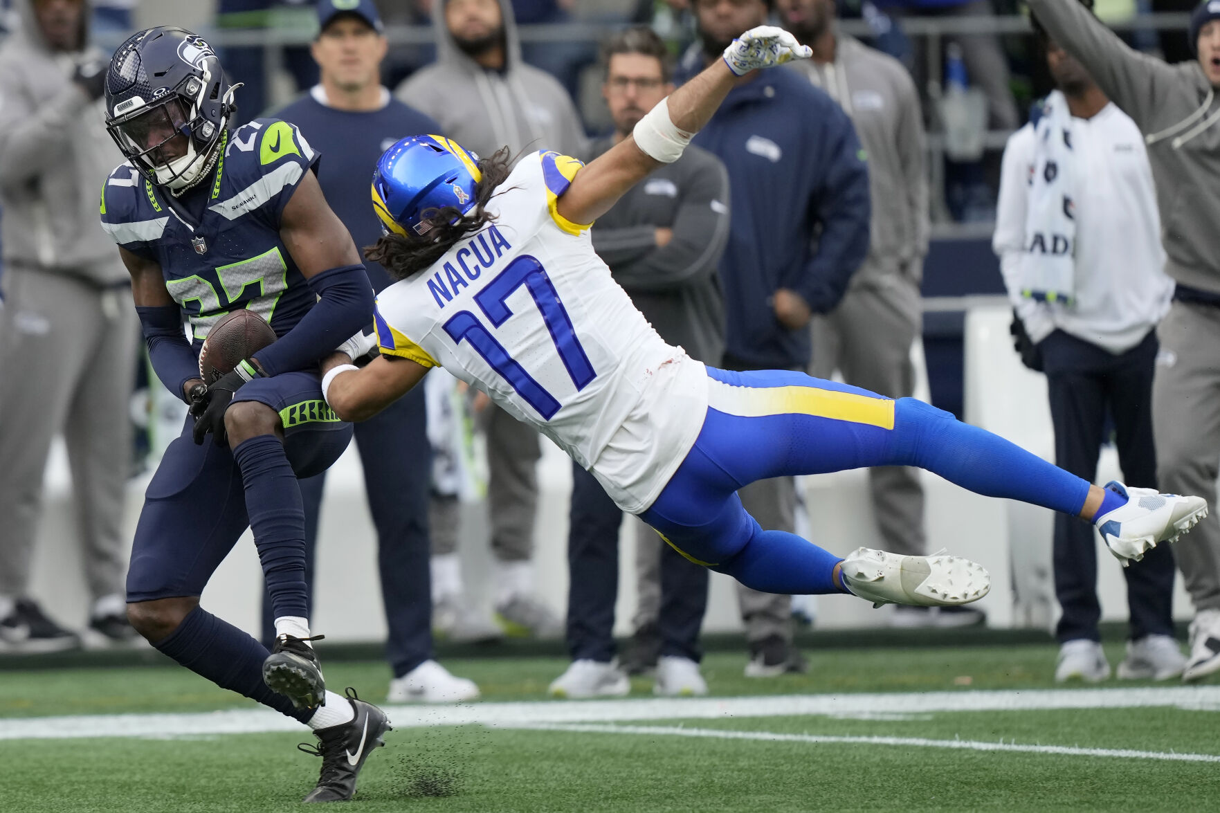 Rams Wide Receiver Puka Nacua Ejected After Throwing Punch At Seahawks ...