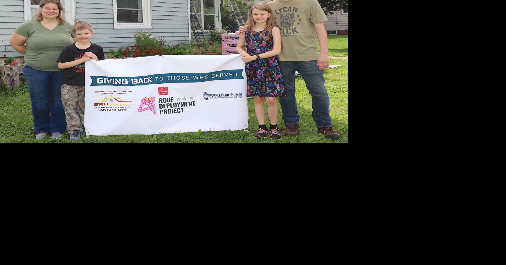 New roof, big smile: BRH Enterprises installs roof for Marine Corps veteran