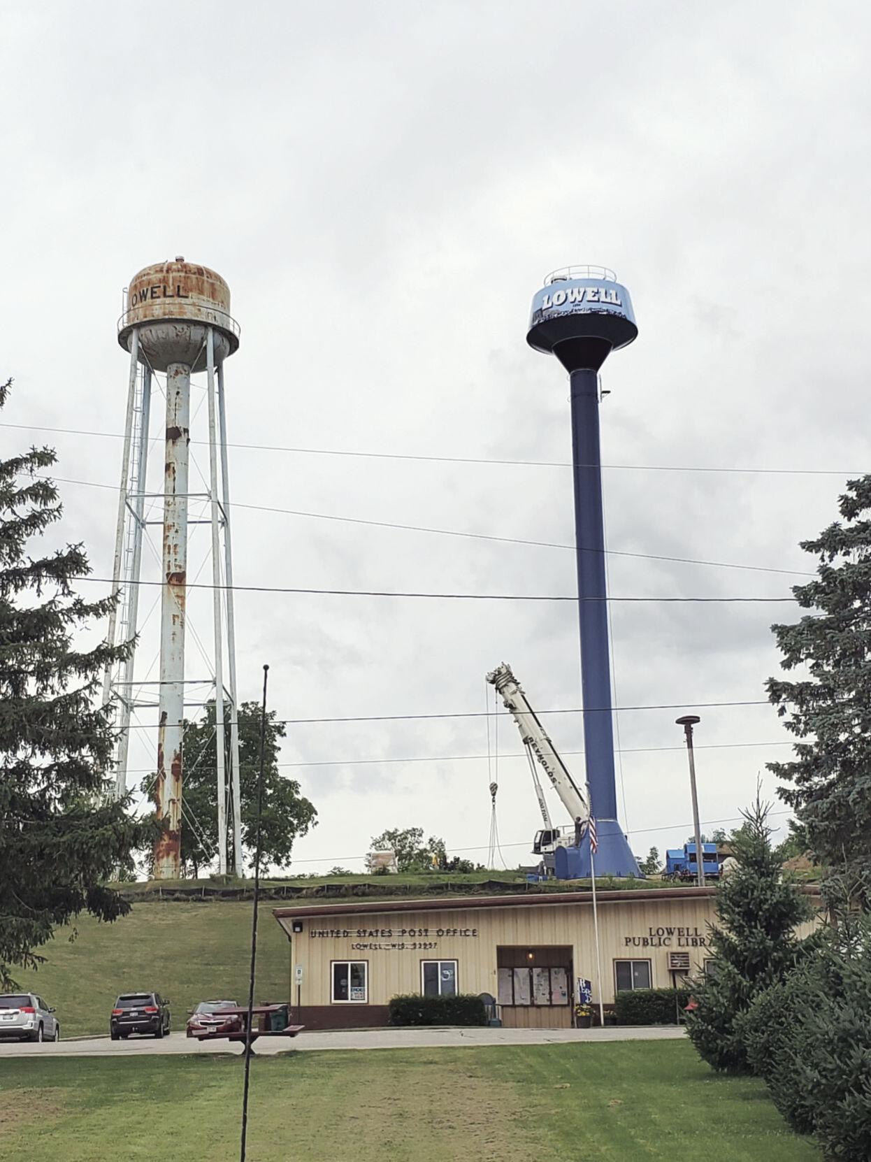 Village of Lowell water tower construction completed