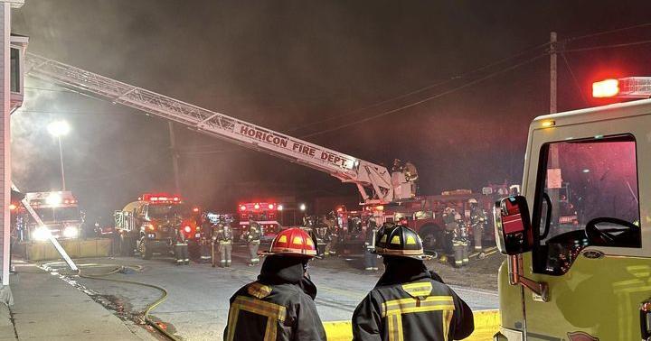 Dodge County fire departments battle blaze at Woodland bar - Vimarsana News