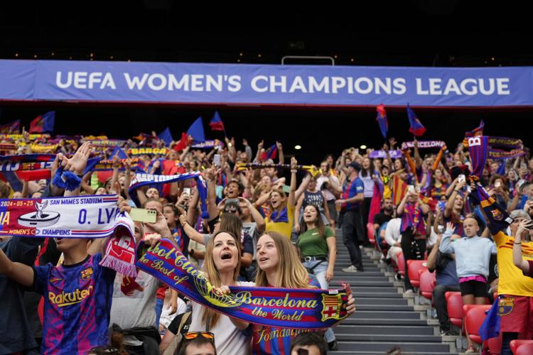 Record crowd of 50,827 for Women's Champions League final in Spain