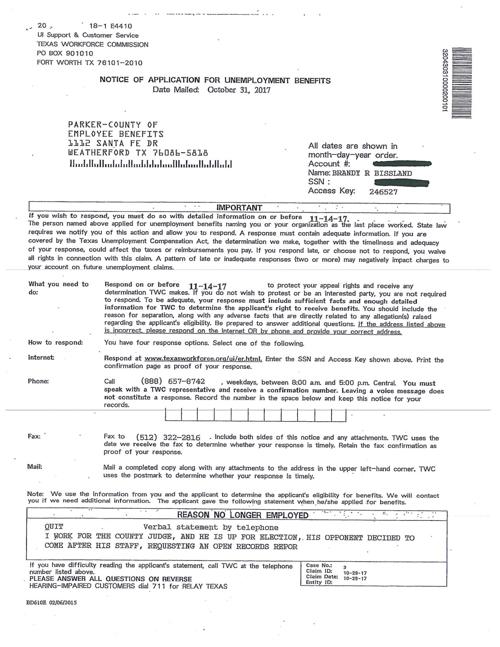 Employee Who Quit Abruptly Gets Jobless Benefits News