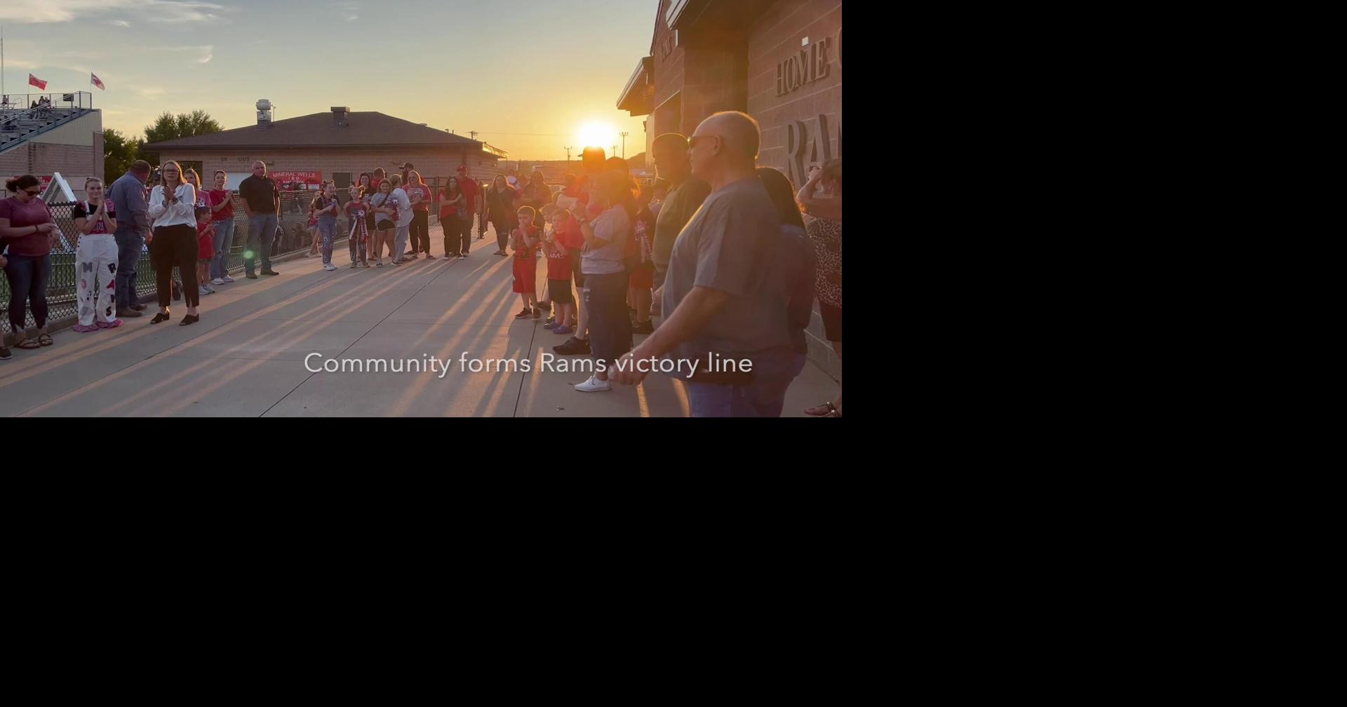 'Let's go Rams!' Community forms victory line | | weatherforddemocrat.com