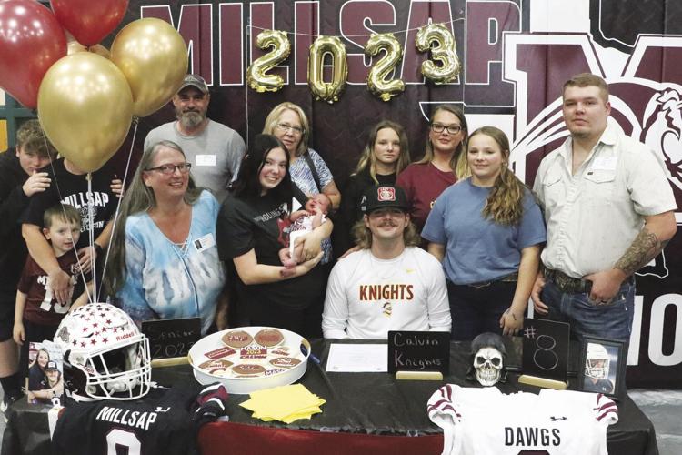 PHOTOS Millsap HS athletes signing day, Kelsey Ground and Mason Burns