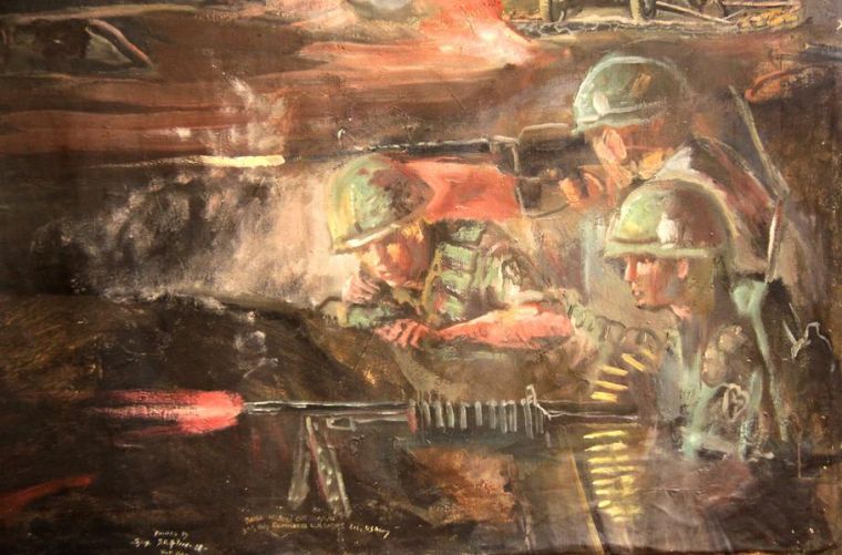 famou photo vietnam war paintings