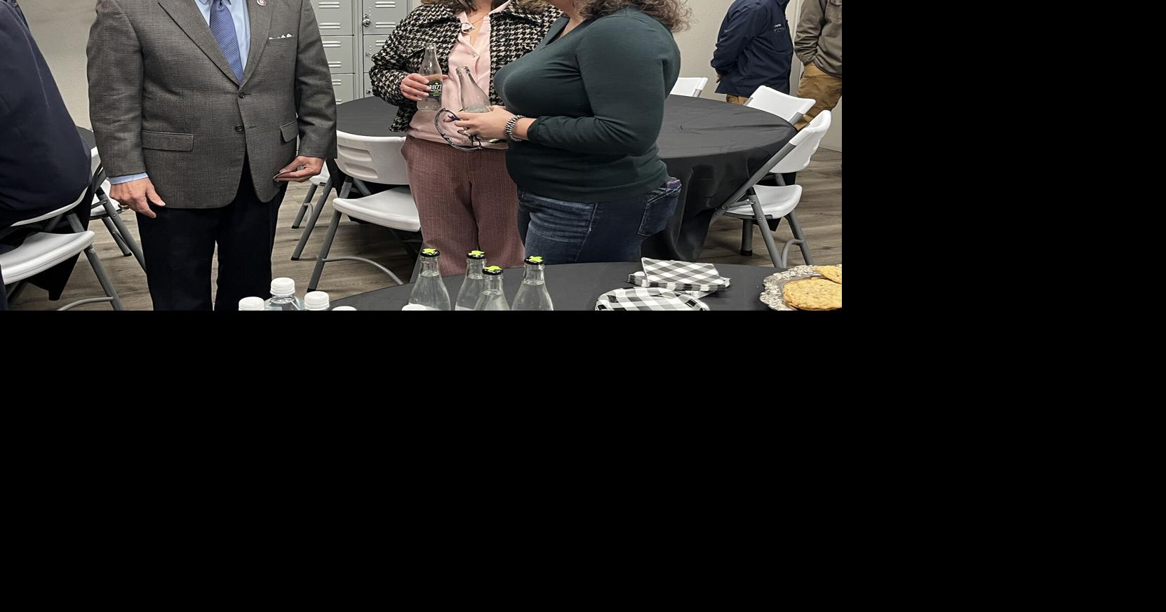 Congressman says no cuts to SS, Medicare, on tour of Crazy Water