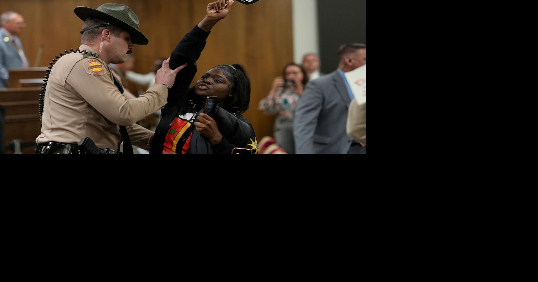 Demonstrators rally in Tennessee and Alabama against redistricting efforts, in photos