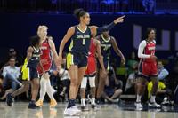 Ionescu scores record 37 points to win 3-point contest and Aces' team takes  skills competition