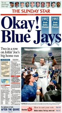 Blue Jays to celebrate 30th anniversary of 1992 World Series win