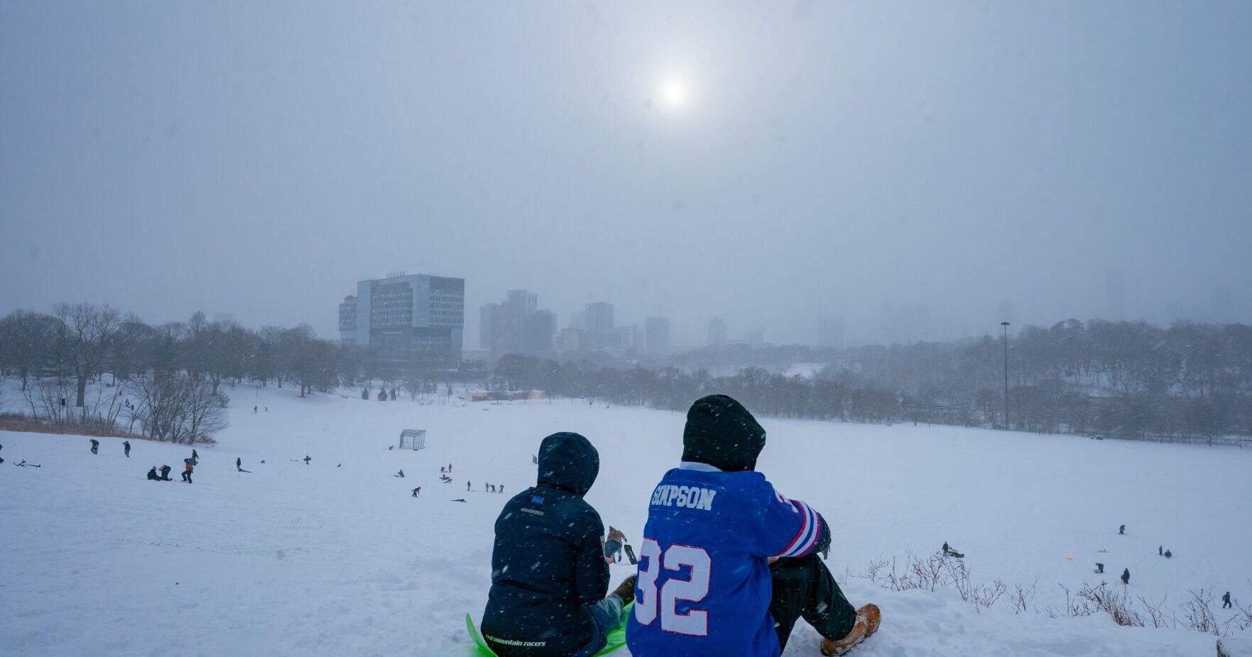 How to keep children safe in the snow after winter storms