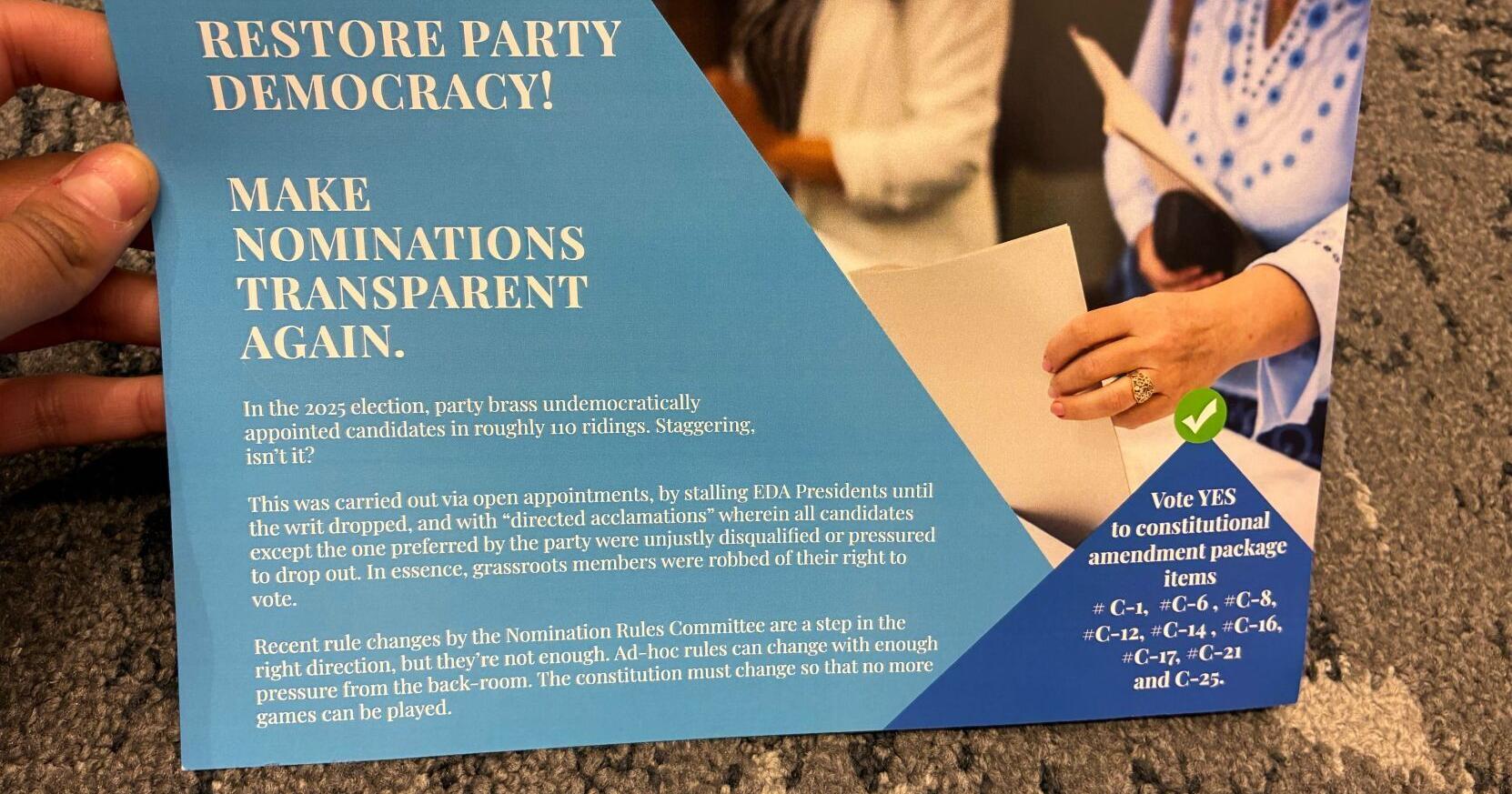 Proposals on nomination and approval processes spark discussion