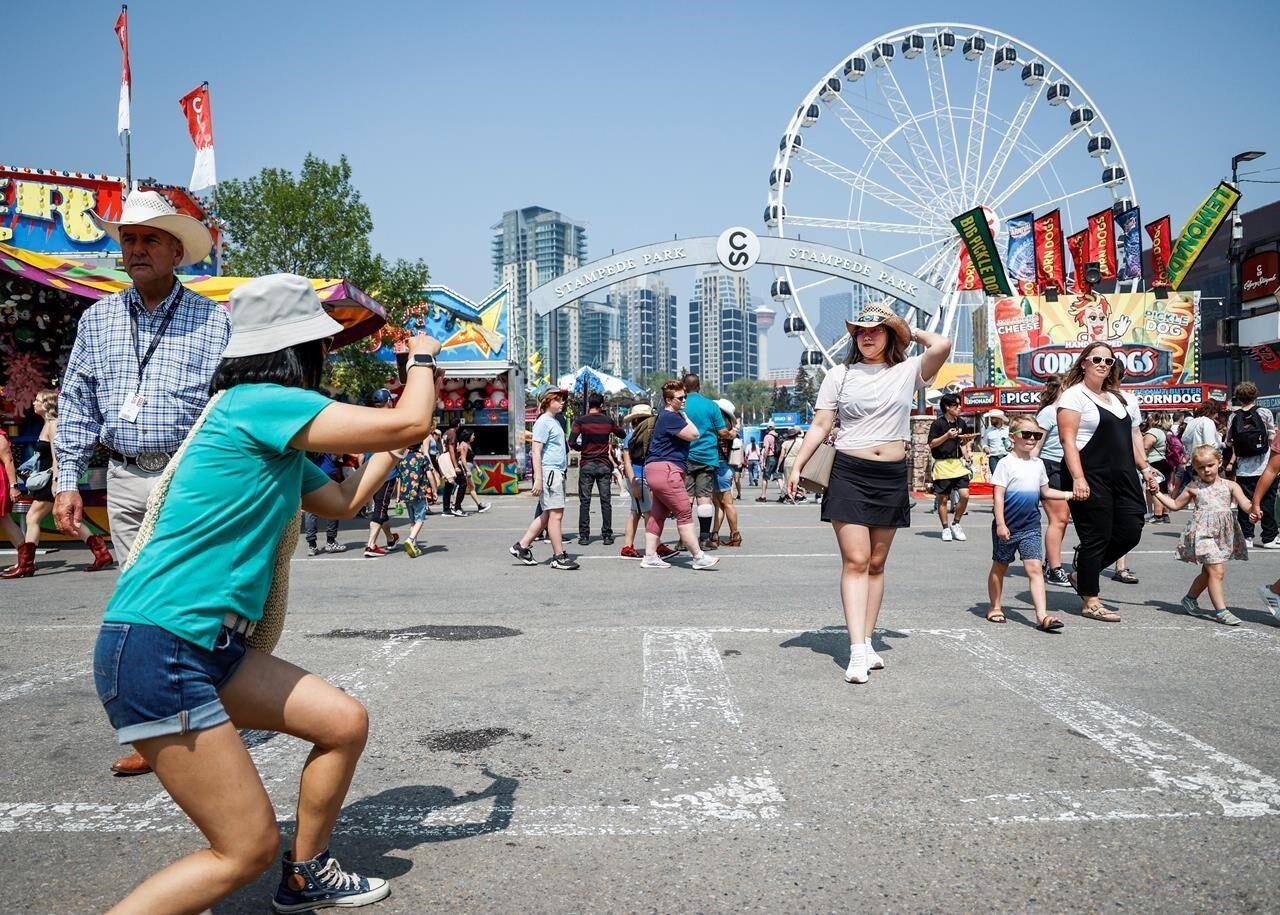 Calgarians put water crisis aside for fun at Stampede