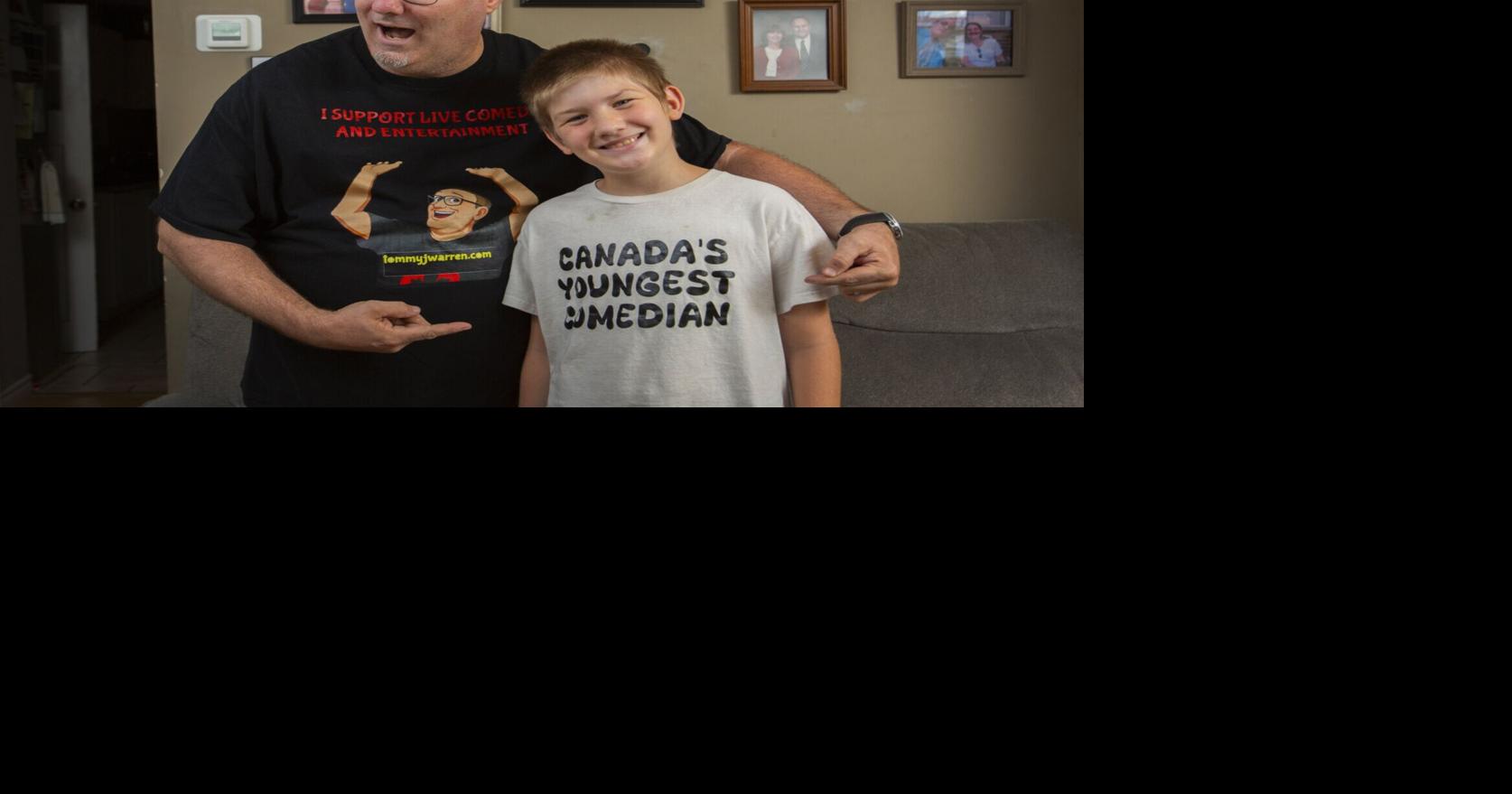 ‘My dad says there’s no money in comedy.’ Ronald Warren is 11. He’s already made $250