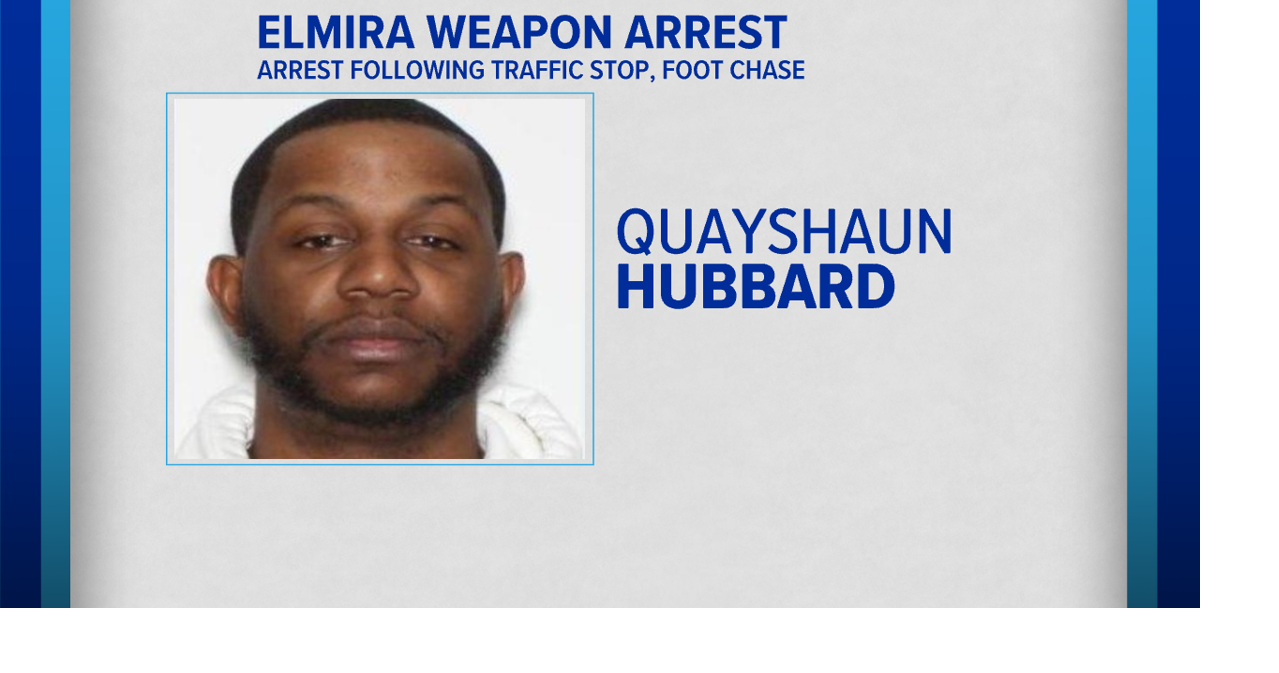 Police: Elmira man arrested on gun charge after foot chase | | weny.com
