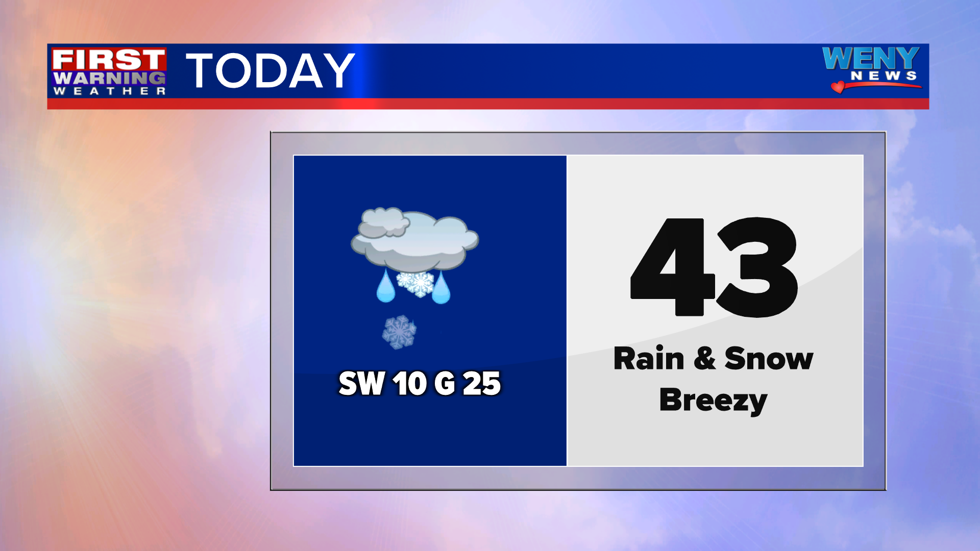Mixed rain and snow showers Wednesday | News | weny.com