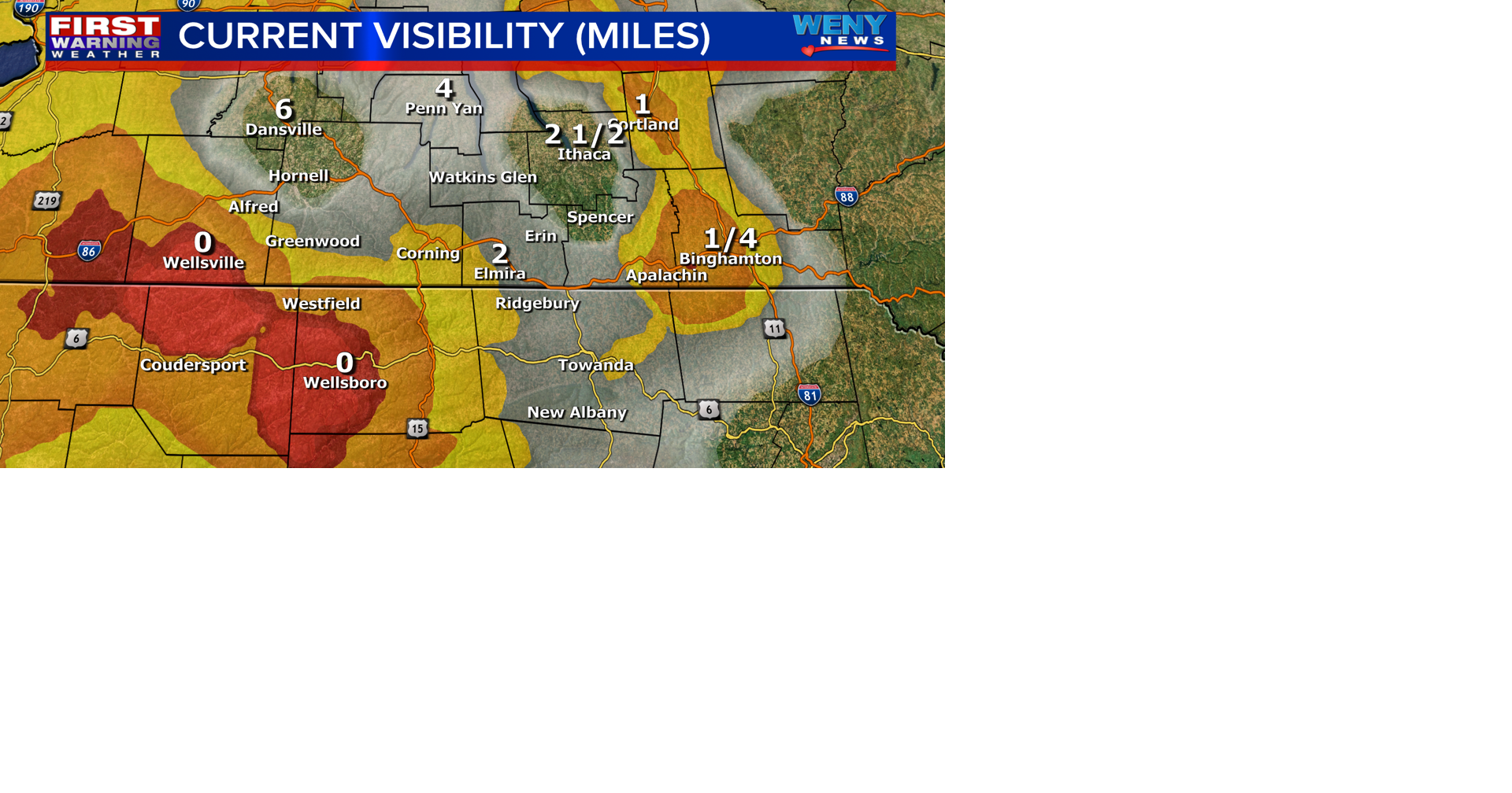 Clouds decrease and mild temperatures Wednesday | News | weny.com