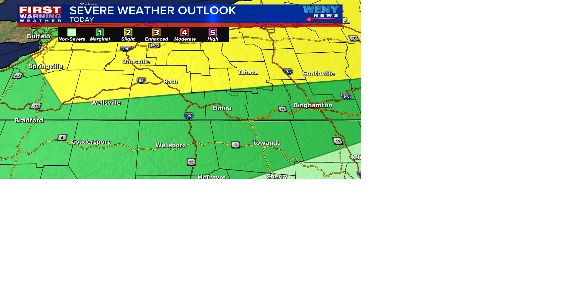 Summer-like temperatures with showers and thunderstorms | News | weny.com