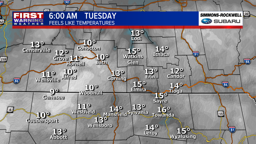 Cold and snowy Tuesday morning ahead | Weather Extra | weny.com