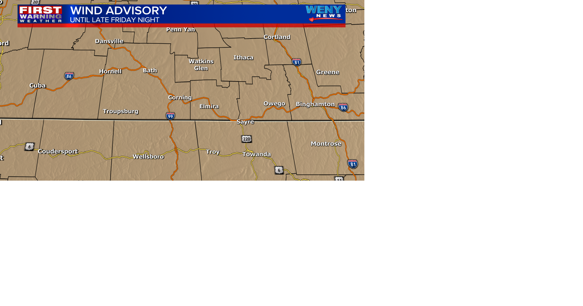 Rain to snow showers with gusty winds | News | weny.com