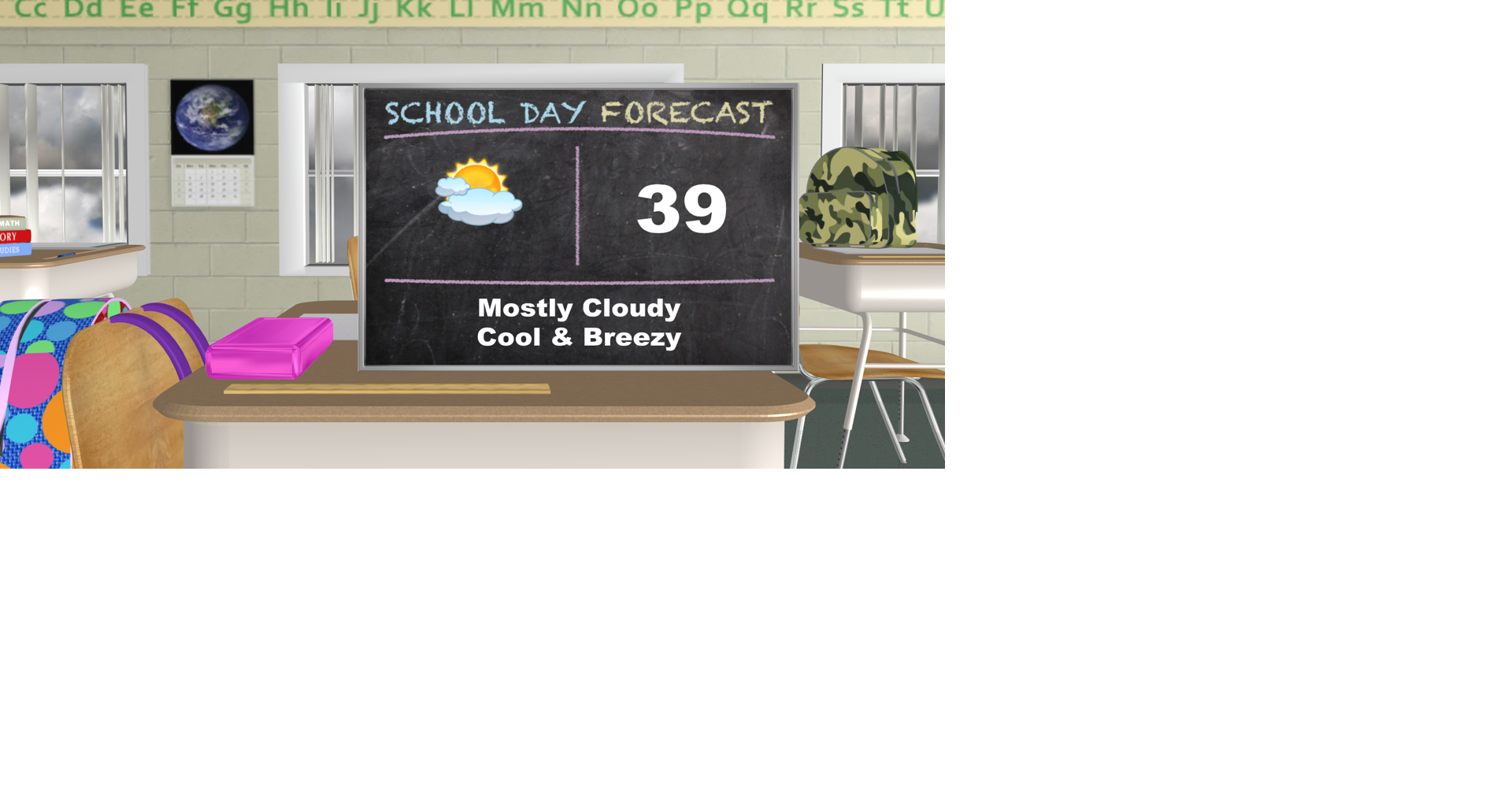 Mostly cloudy and cool | News | weny.com