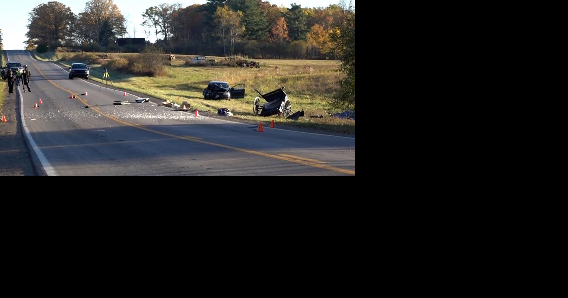 Three People Seriously Injured After Car Strikes Horse and Buggy in ...