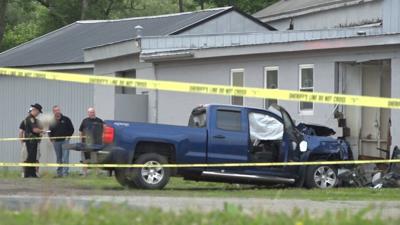 Driver dies after pickup crashes into building; medical emergency ...