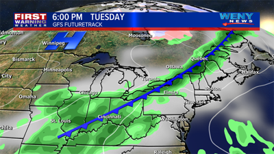 Cold front brings rain on Tuesday | Weather Extra | weny.com