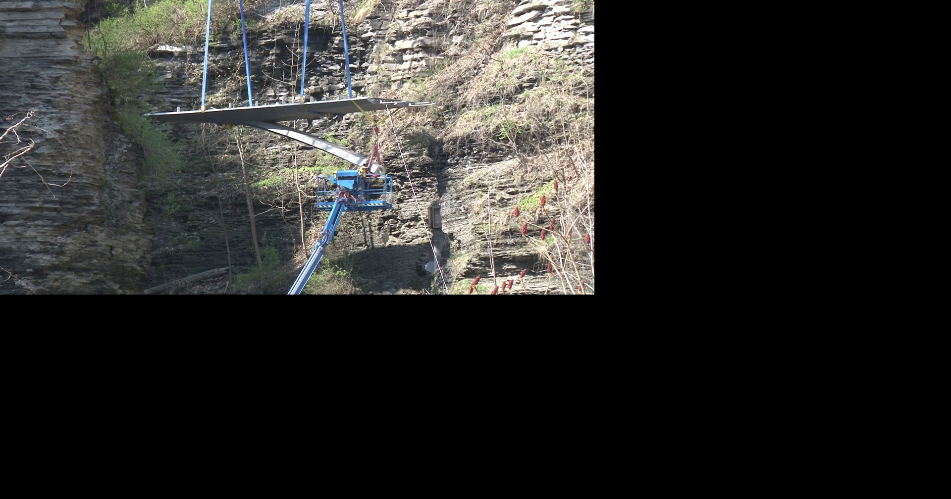 Sentry Bridge installation underway at Watkins Glen SP | News | weny.com