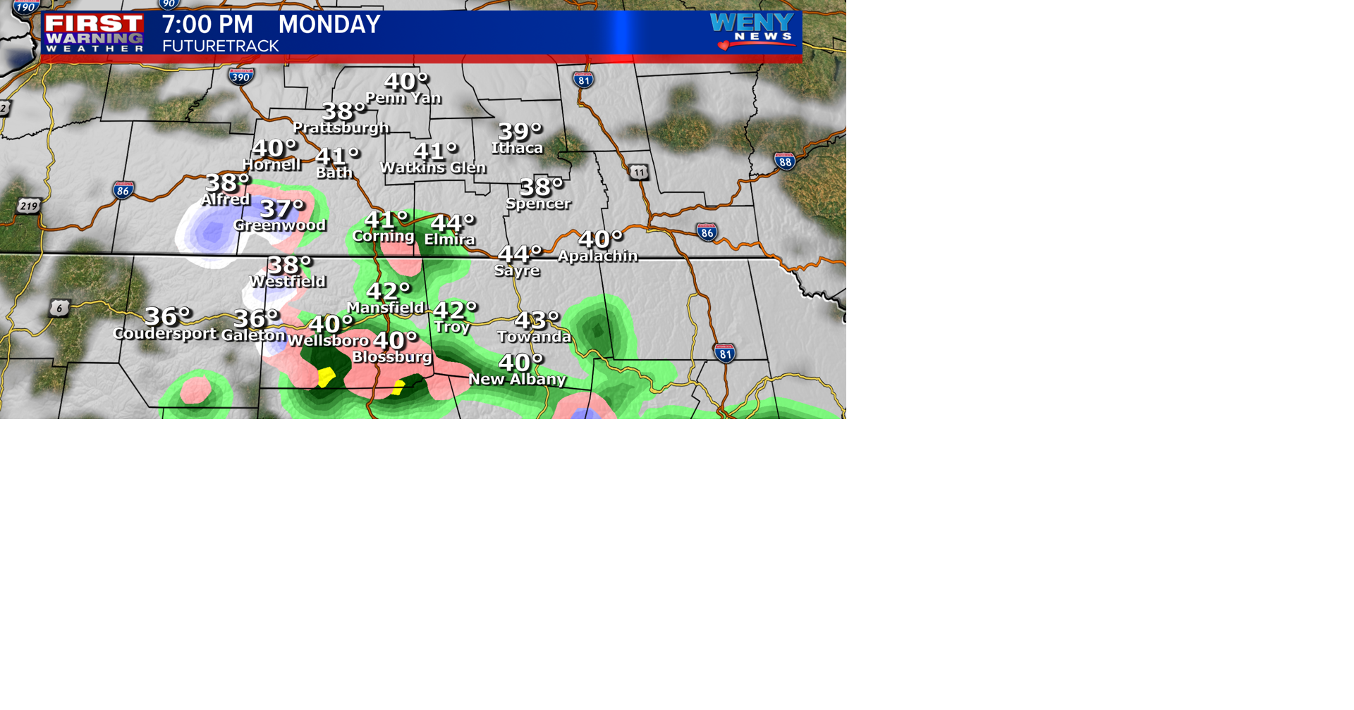 Chance for a few showers | News | weny.com
