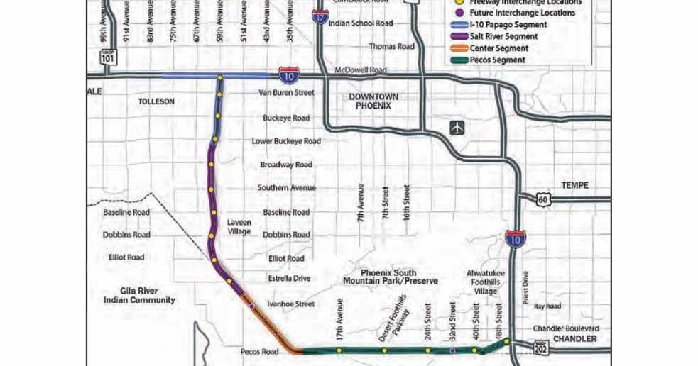 Phoenix Loop Map Loop 202 set to connect East, West valleys | News | westvalleyview.com