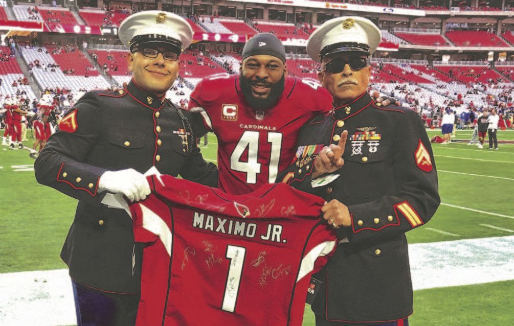 arizona cardinals military jersey