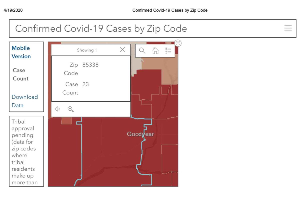 State Zip Code Map Shows 170 West Valley Covid 19 Cases News Westvalleyview Com