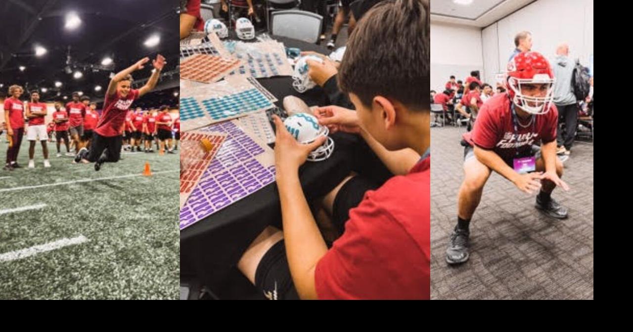 Tolleson Union football participates in Super Bowl Experience Sports