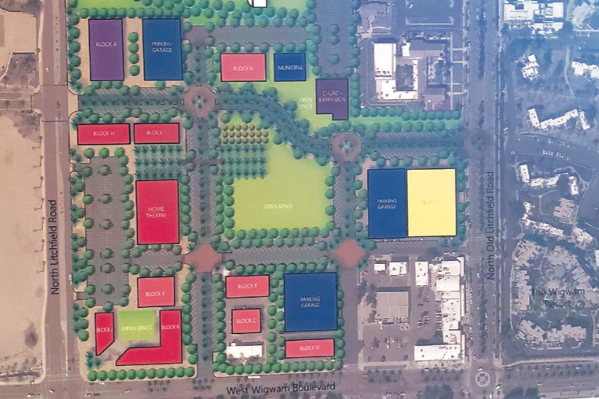 litchfield park unveils city center design at its state of the city news westvalleyview com