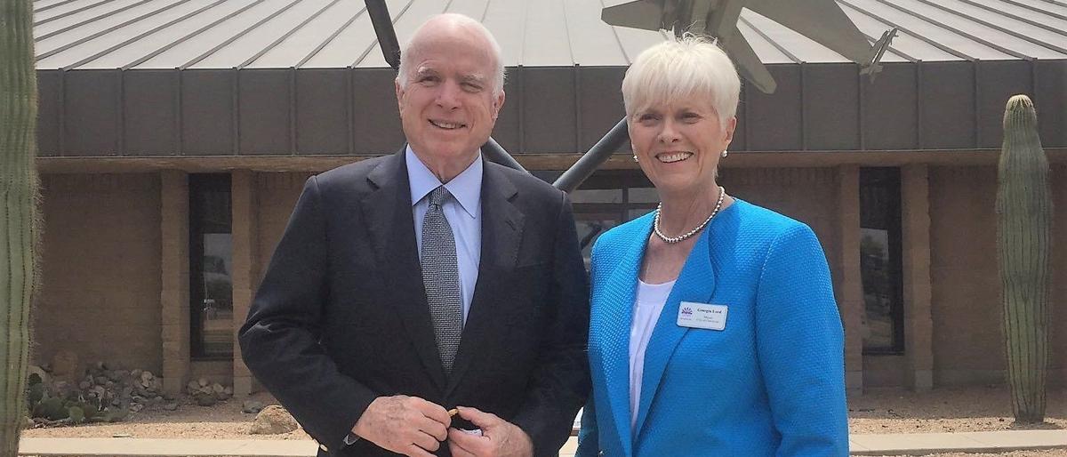 Sen. John McCain and Mayor Georgia Lord