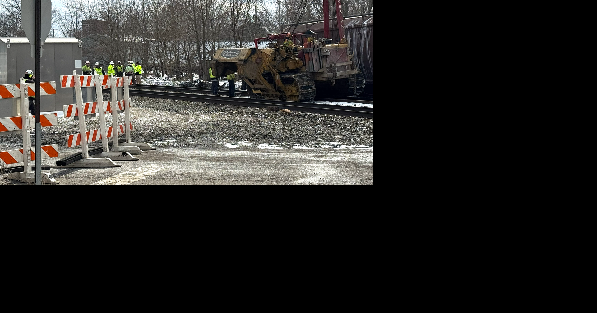 Derailed train is blocking road crossings in Alliance | | wfmj.com