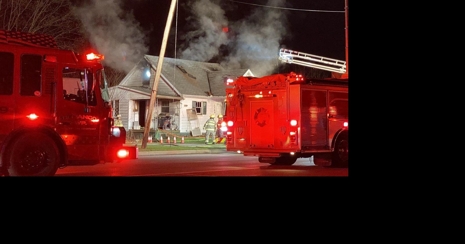 Firefighters from several departments battle blaze on South Hermitage ...