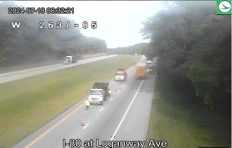 Roadwork, disabled truck snarls westbound traffic on Interstate 80 ...