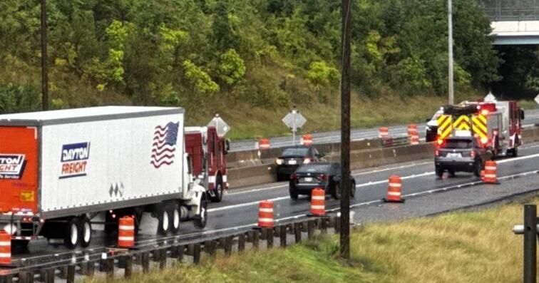 Construction zone crash slows I-680 traffic in Youngstown