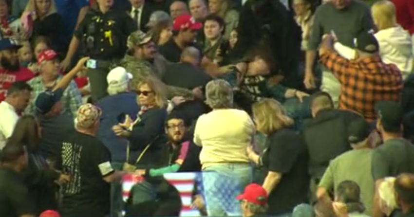 Three suspects under investigation in Trump rally assault case